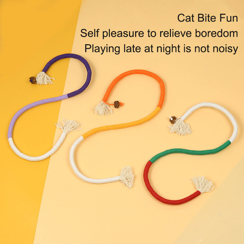 Cat Rope Toy for Quiet Boredom Relief and Chewing