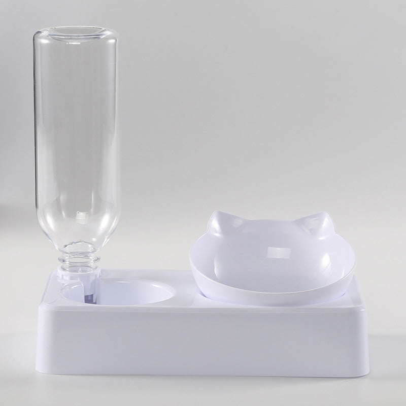 Elevated Cat Bowl With 15° Angled Design For Comfort