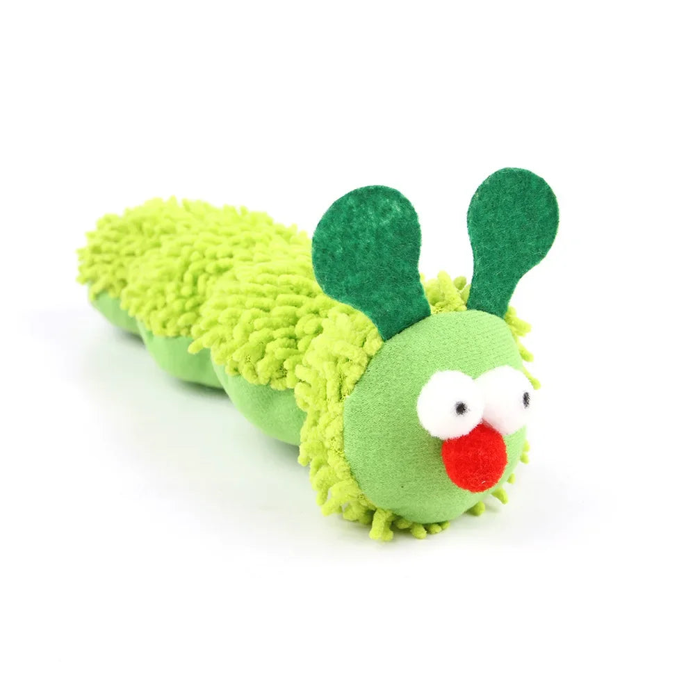Cat Caterpillar Chew Toy for Indoor Play & Enrichment