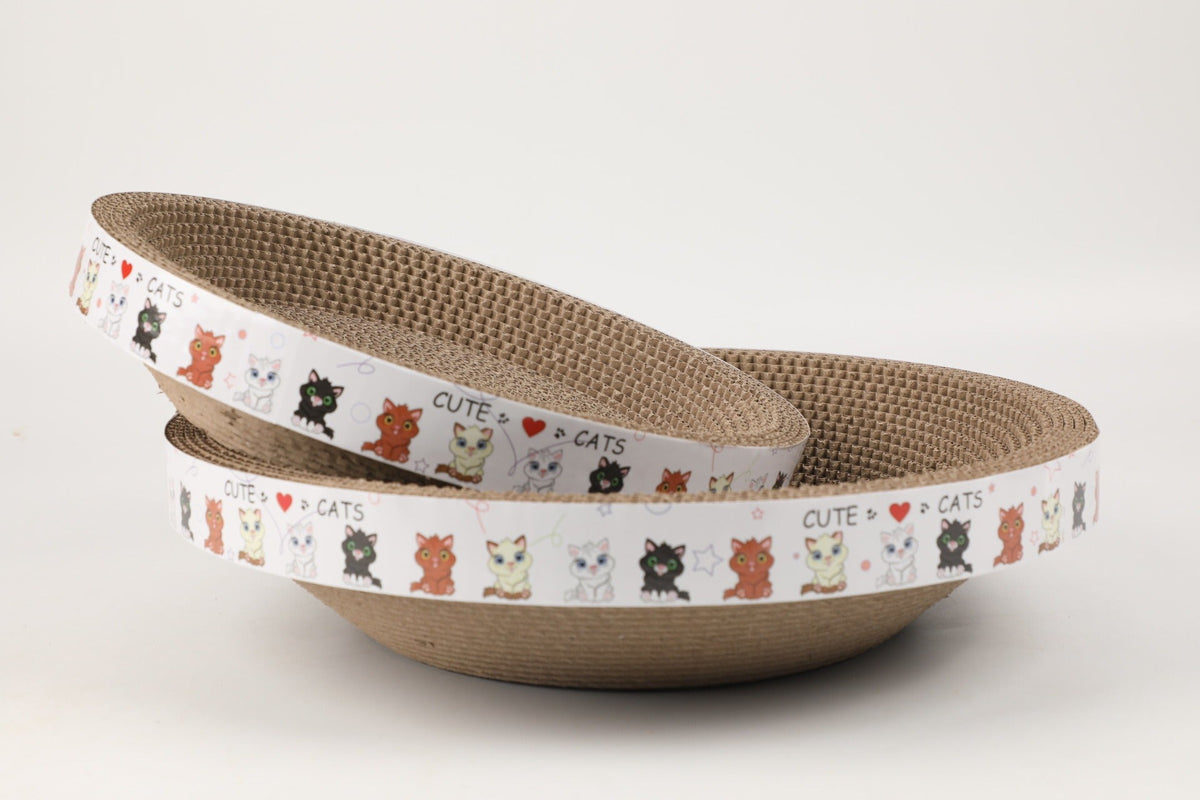 Cat Scratching Bowl for Claw Care and Cozy Lounging