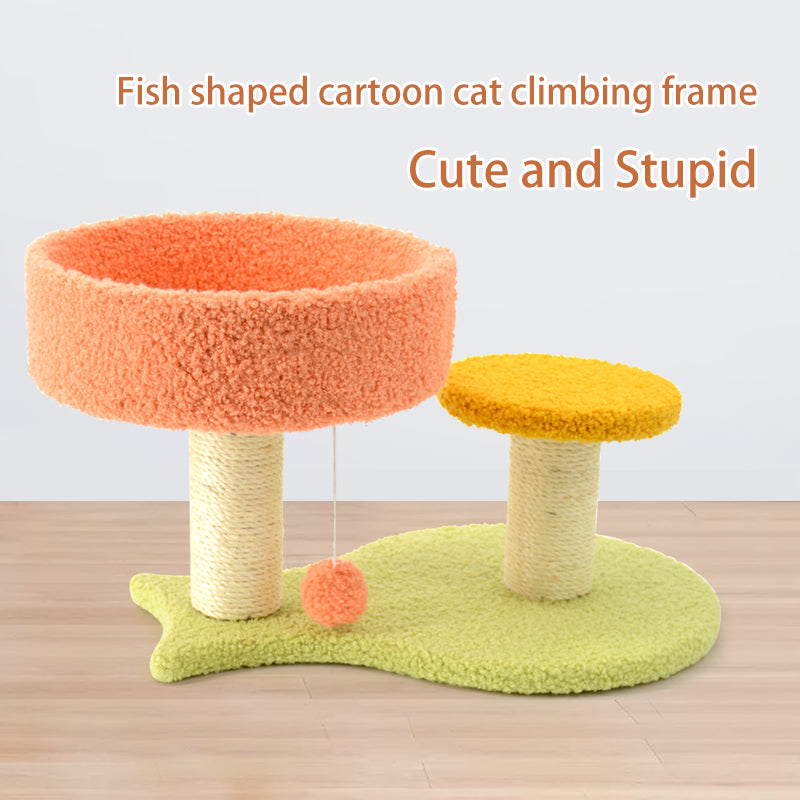 Cat Tree With Scratching Posts, Platforms & Cozy Nest