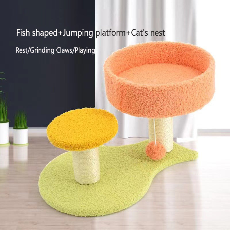 Cat Tree With Scratching Posts, Platforms & Cozy Nest
