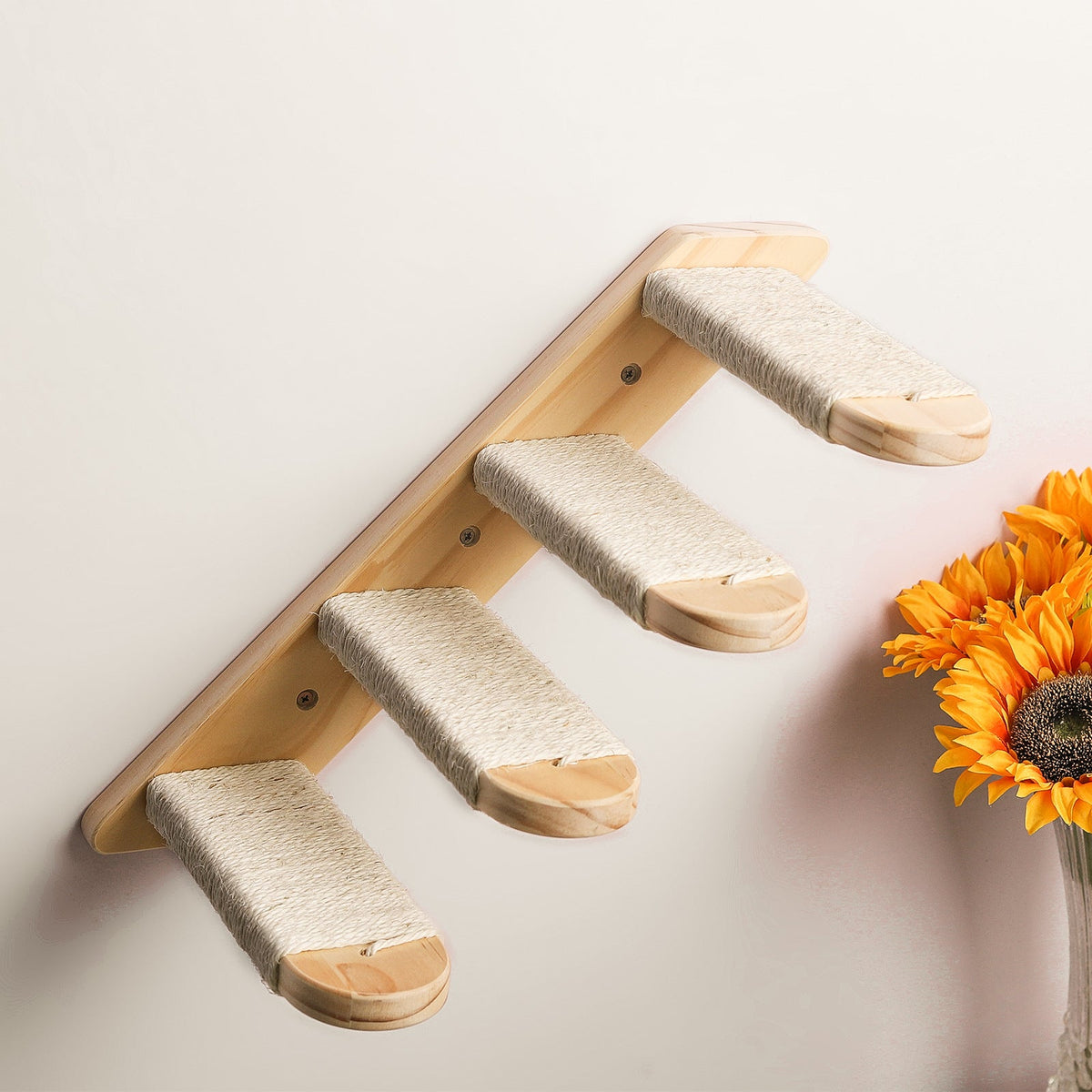 Wall-Mounted Cat Climbing Frame for Indoor Enrichment