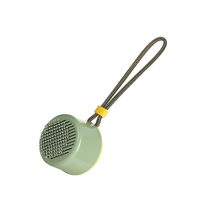 Cat Comb Brush: Press-To-Clean Loose Fur Grooming Tool