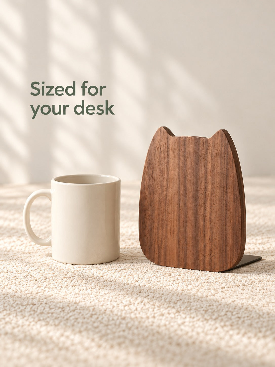 Cat Ear Wooden Desk Book Stand That Keeps Books Upright
