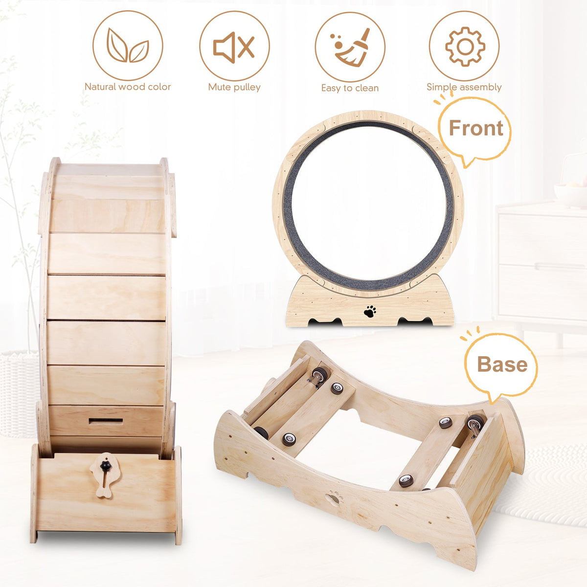 Cat Exercise Wheel for Safer Indoor Enrichment Play