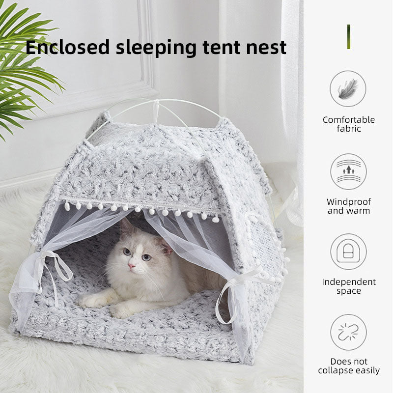 Cat Tent Bed: Cozy Windproof Private Sleeping Retreat