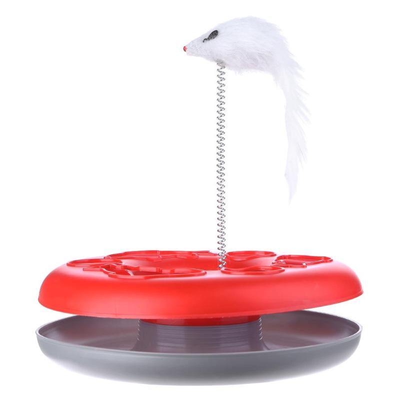 Interactive Cat Mouse Toy Disk for Indoor Cat Play