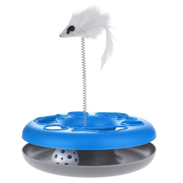 Interactive Cat Mouse Toy Disk for Indoor Cat Play