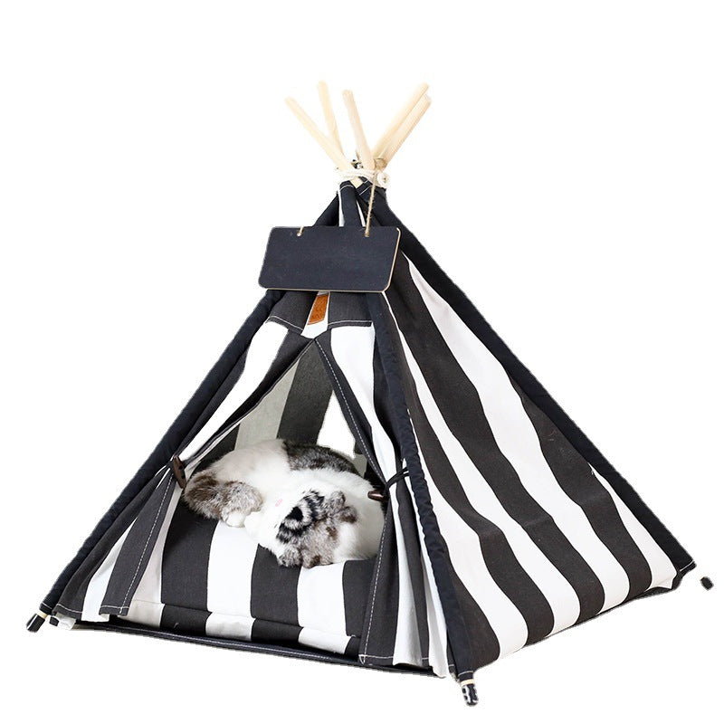 All-Season Cat Tent Bed for Deep, Light-Free Sleep