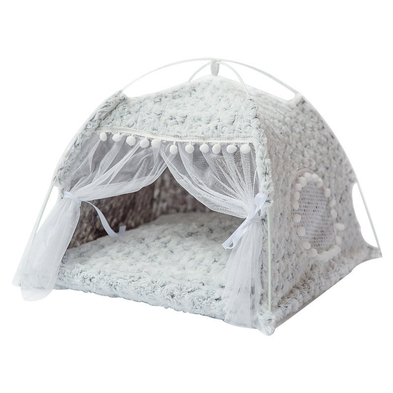 Cat Tent Bed for Private Plush Sleep & Cozy Retreat