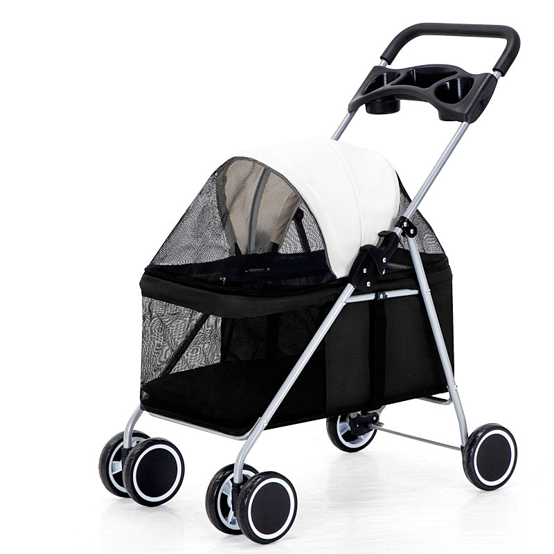 Portable Folding Pet Stroller for Small Dogs & Cats