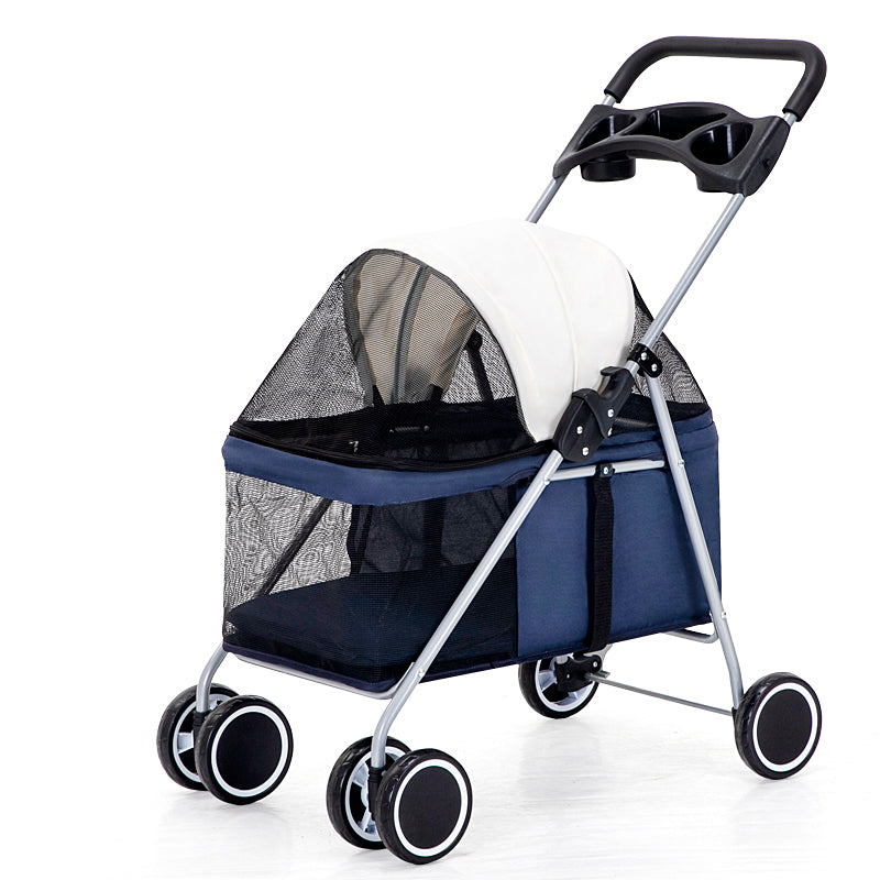 Portable Folding Pet Stroller for Small Dogs & Cats