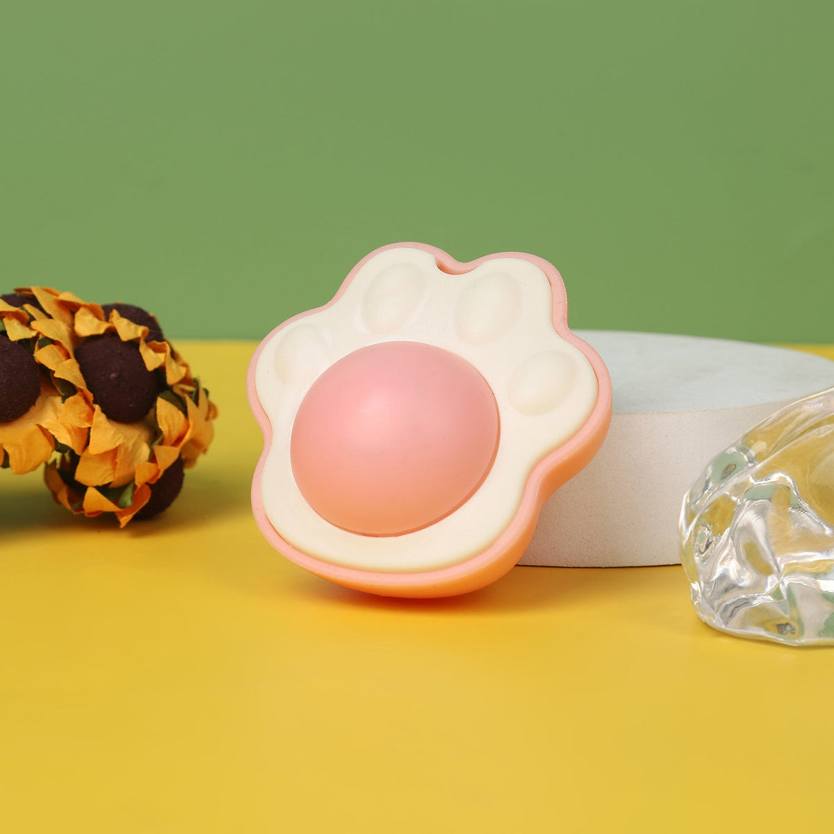 Cat Lick Ball Toy for Dental Enrichment and Playtime