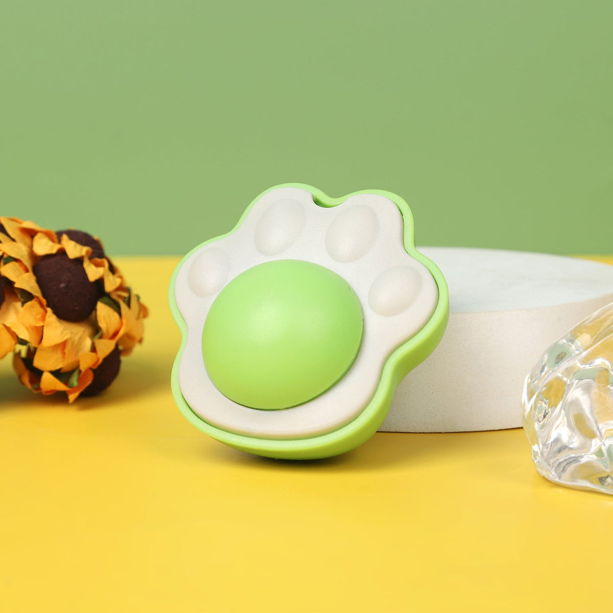 Cat Lick Ball Toy for Dental Enrichment and Playtime