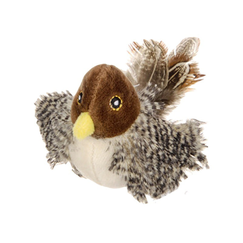 Touch-Activated Bird Cat Toy for Indoor Enrichment