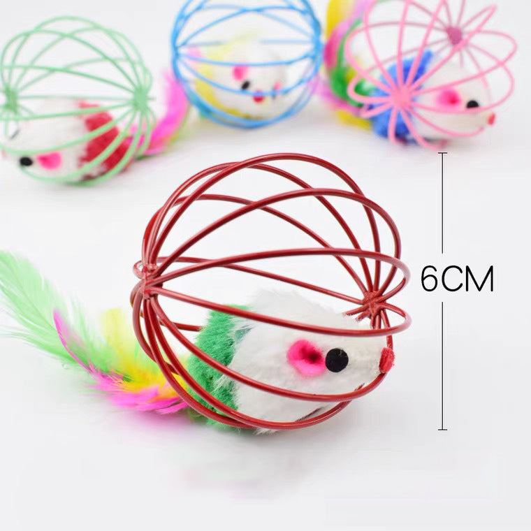 Interactive Cat Feather Toy for Indoor Chase and Play