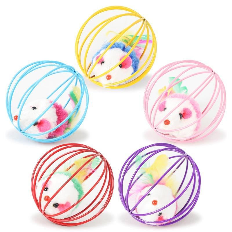 Interactive Cat Feather Toy for Indoor Chase and Play