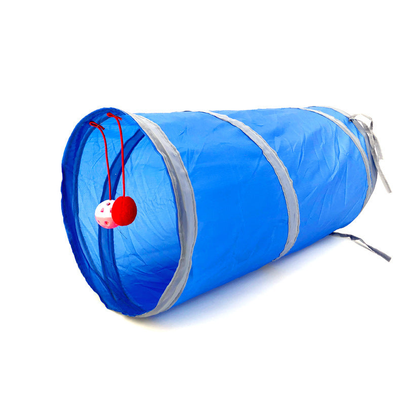 Foldable Cat Tunnel Toy for Indoor Chase & Hide Play