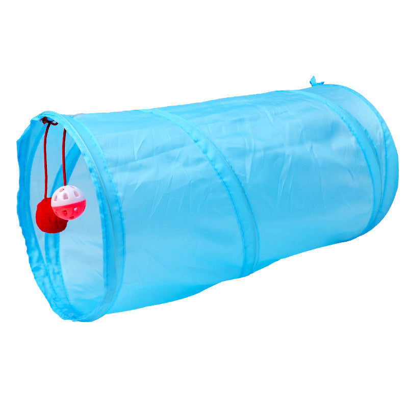 Foldable Cat Tunnel Toy for Indoor Chase & Hide Play