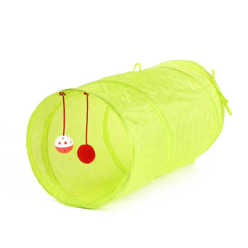 Foldable Cat Tunnel Toy for Indoor Chase & Hide Play