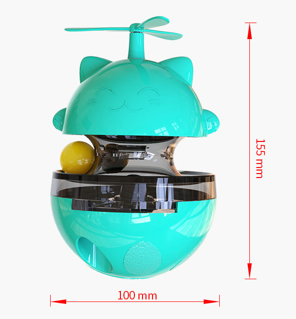 Cat Slow Feeder Ball for Interactive Treat Playtime