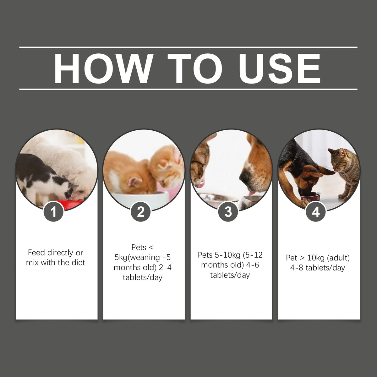 Pet Probiotic Chewable Tablets for Daily Digestion