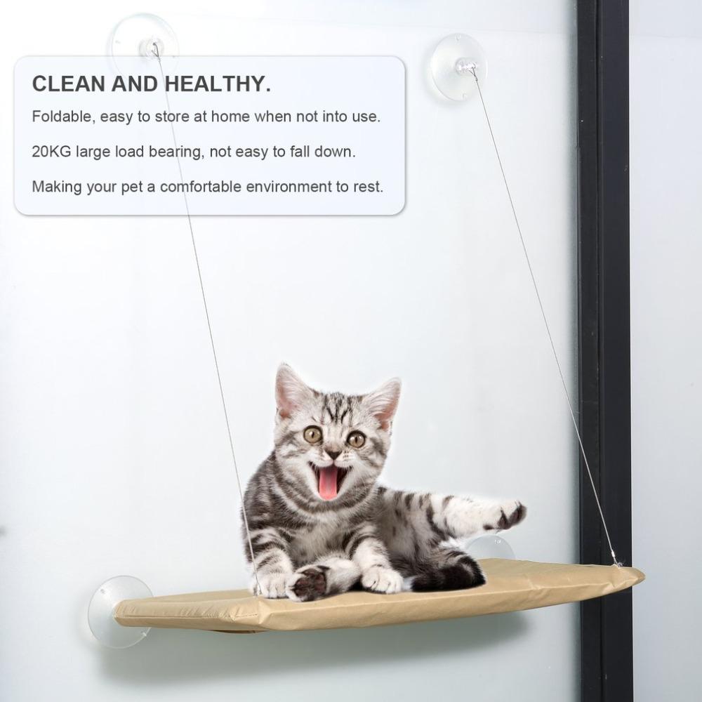 Cat Window Hammock Bed with Suction Cups, 20kg Load
