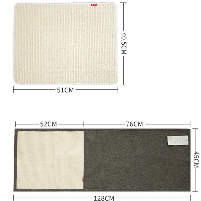 Cat Scratching Mat: Sofa Protection With Sisal Pad
