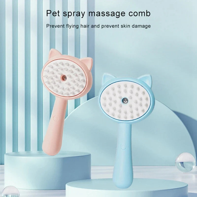 Electric Pet Grooming Brush for Gentle Hair Removal