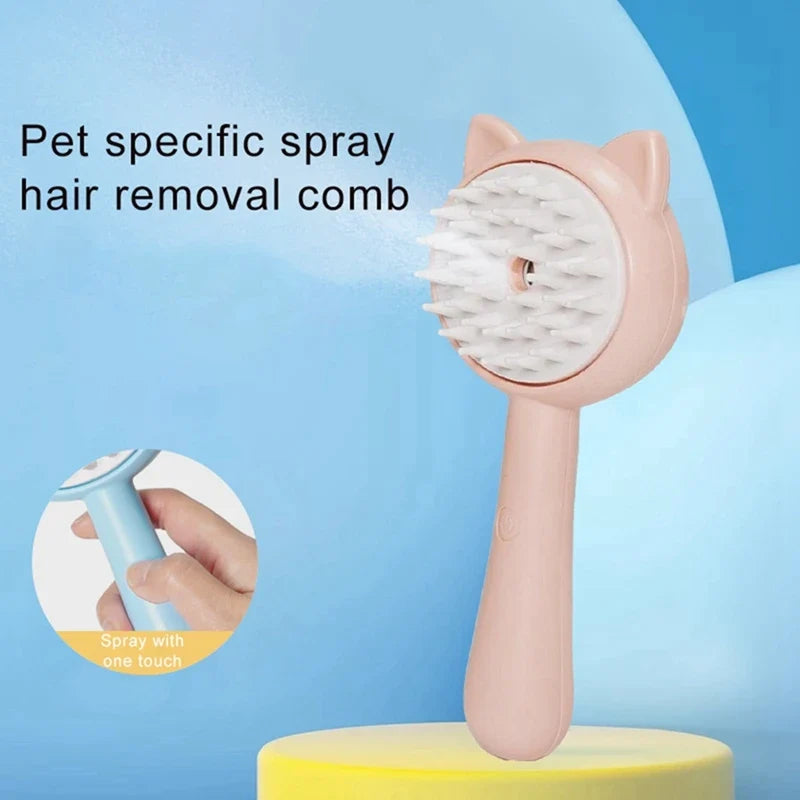 Electric Pet Grooming Brush for Gentle Hair Removal
