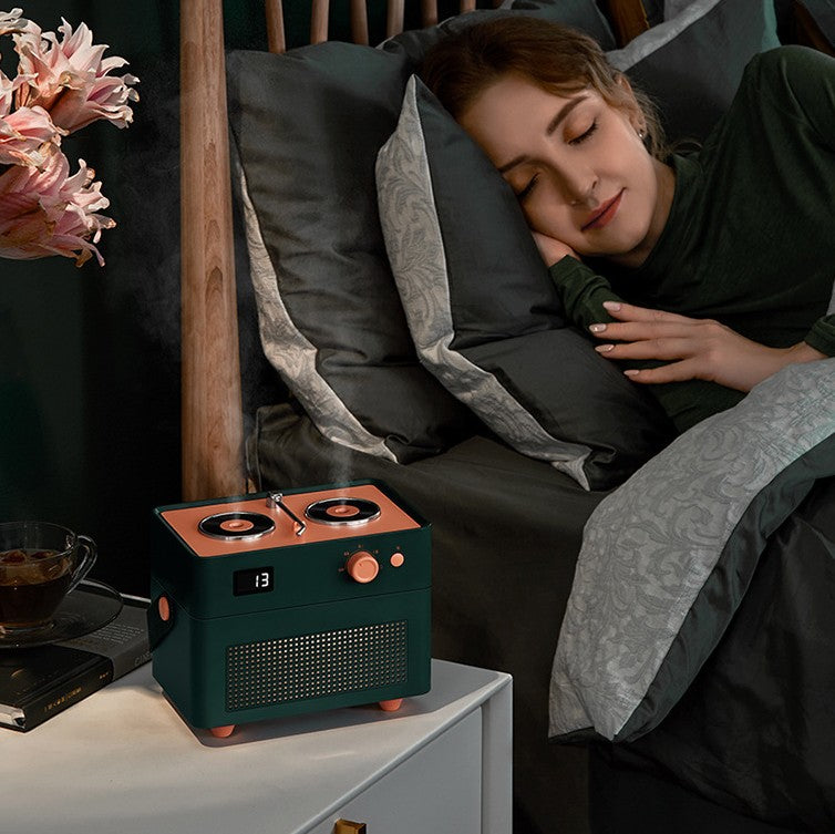 Retro Dual-Jet Humidifier with 1.3L Tank for Dry Rooms