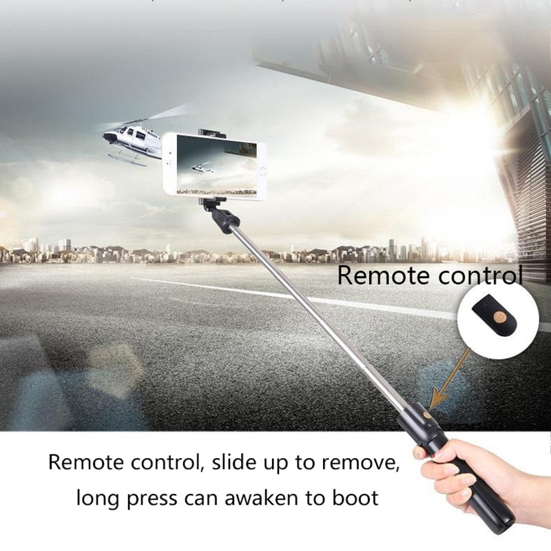 Selfie Stick Tripod with Bluetooth Remote, 270° Rotation