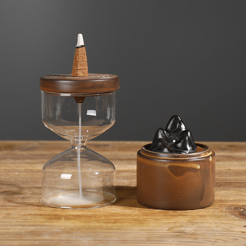 Ceramic Backflow Incense Burner for Flowing Smoke Decor