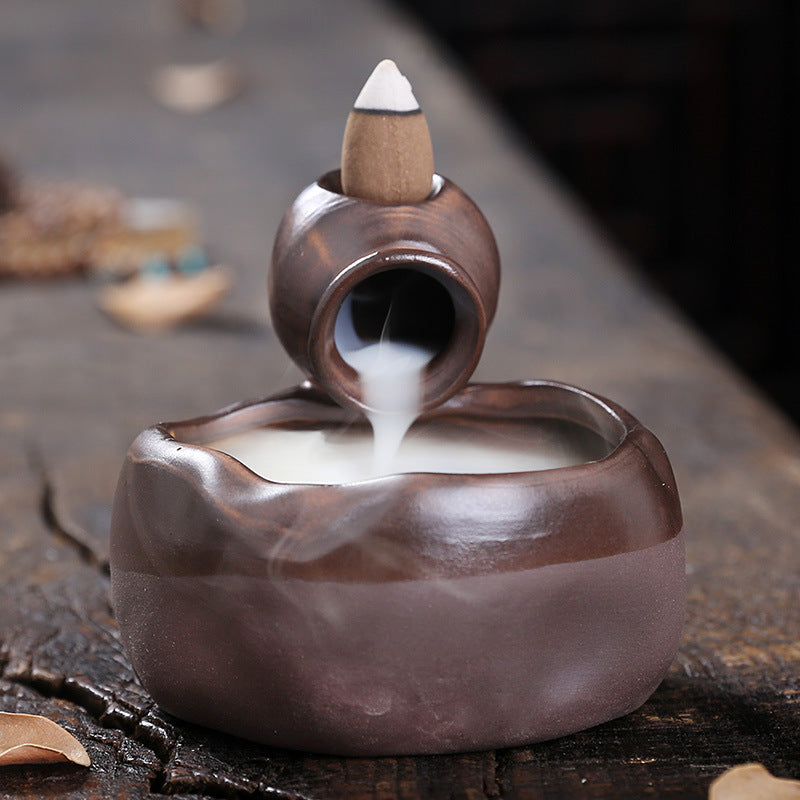 Ceramic Backflow Incense Burner for Calm Home Decor