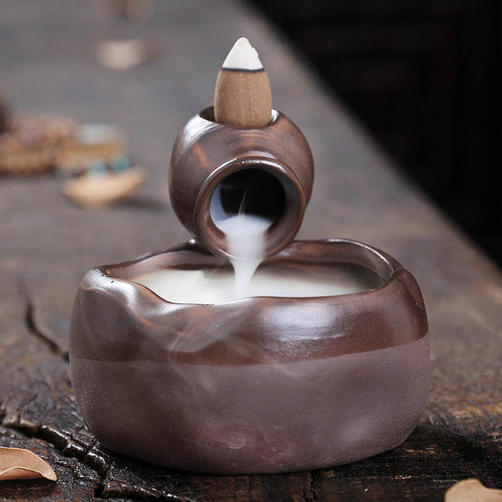 Ceramic Backflow Incense Burner for Calm Home Decor