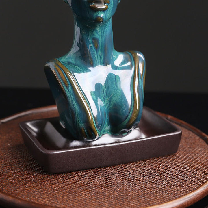 Ceramic Backflow Incense Burner for Calming Decor