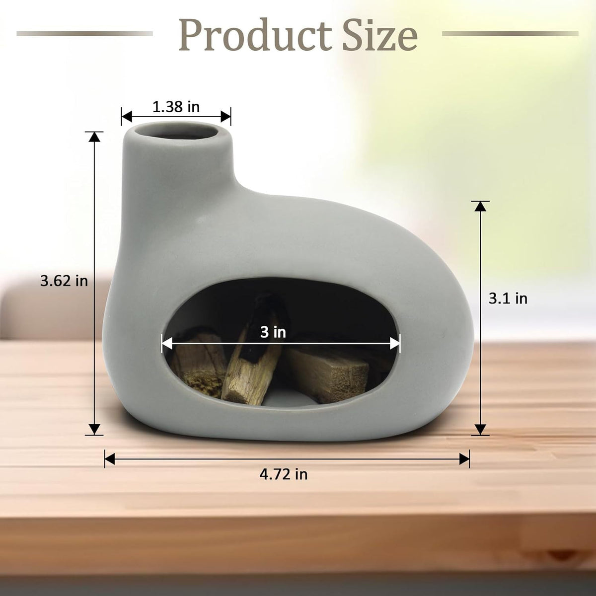 Ceramic Incense Burner for Calm, Contained Home Aromas