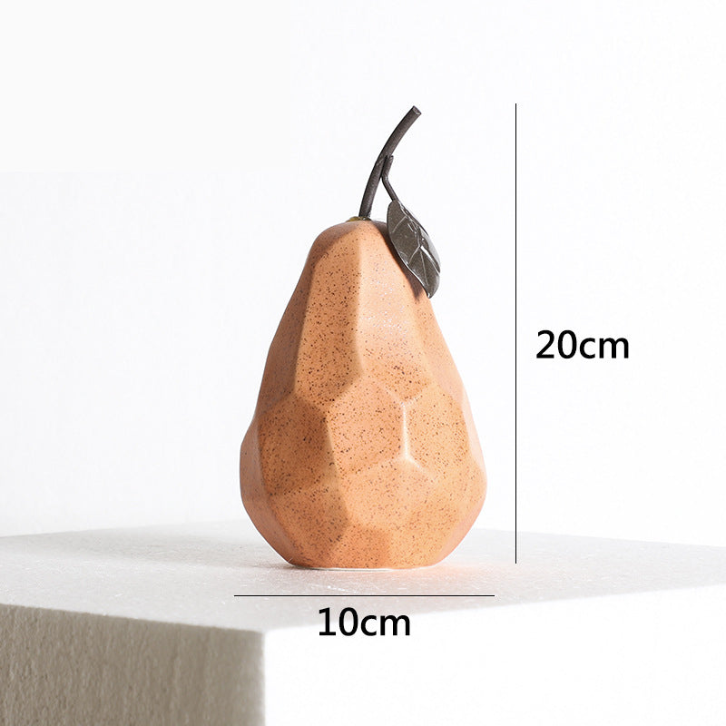 Ceramic Pear Decor for Modern Colorful Shelf Styling