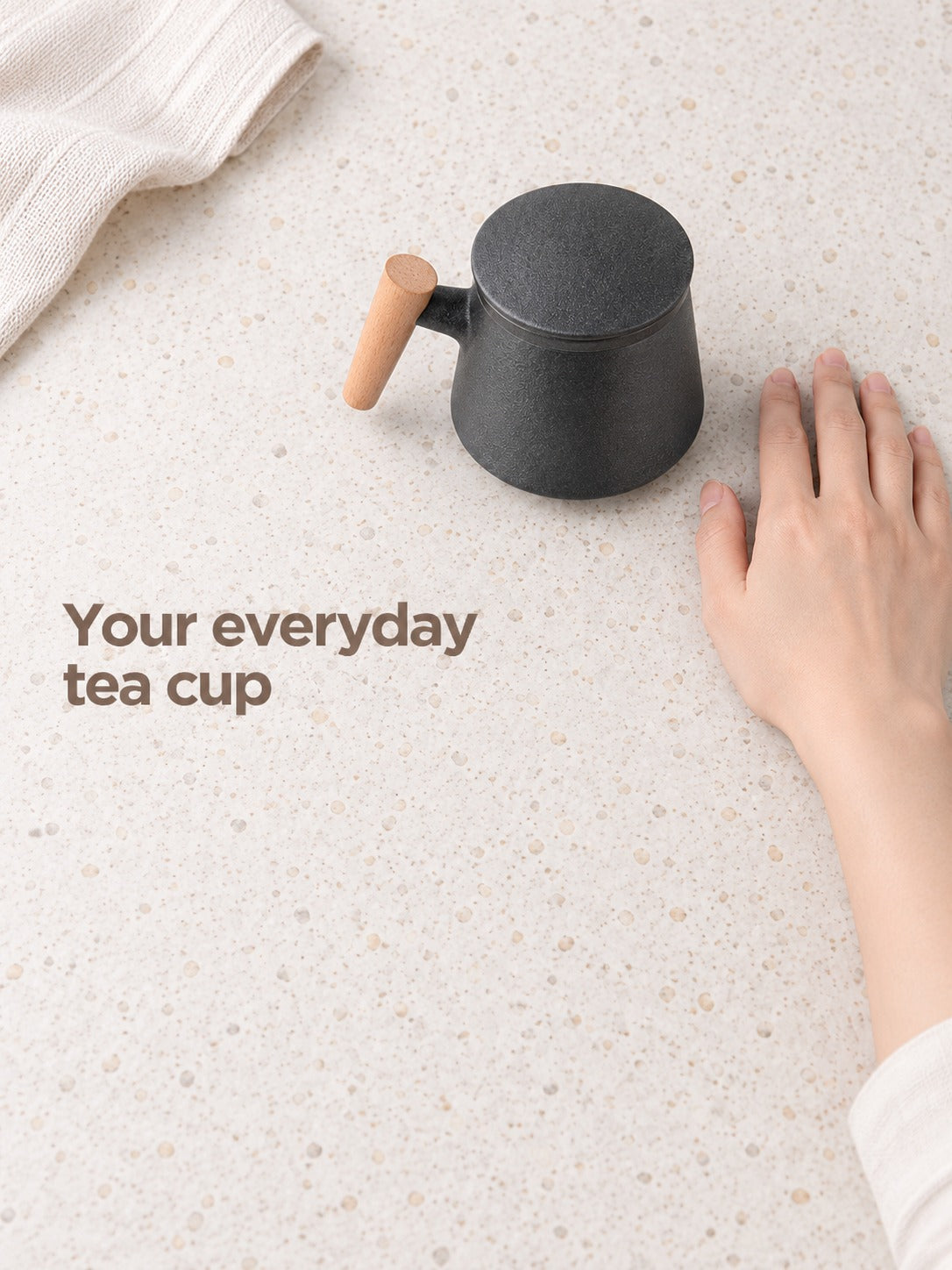 Ceramic Tea Cup With Infuser and Lid for Loose Leaf Tea