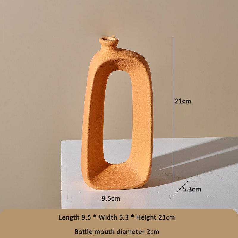 Ceramic Sculptural Vase for Modern Flower Displays
