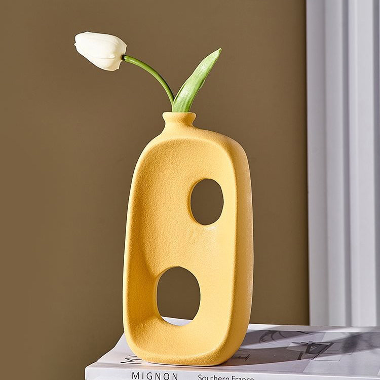 Ceramic Sculptural Vase for Modern Flower Displays
