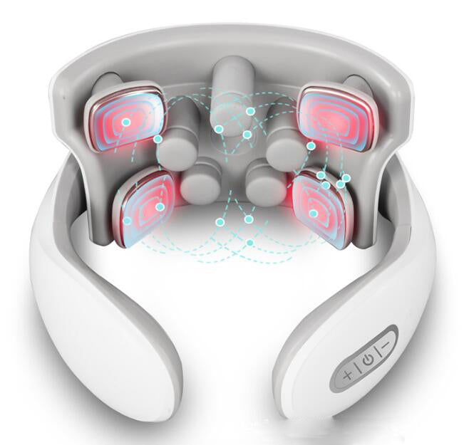 Wearable Neck Massager with Heat and Shoulder Relief