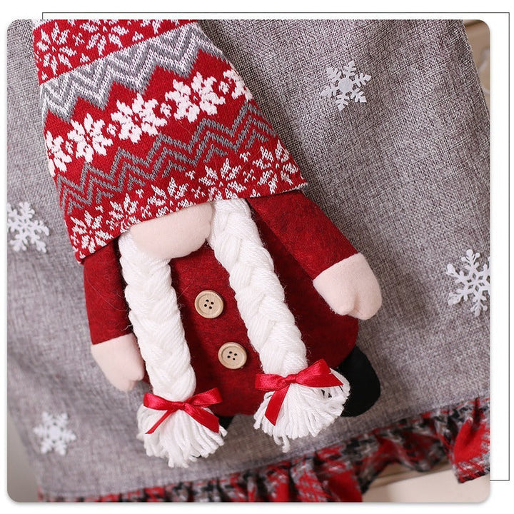 Christmas Gnome Chair Covers for a Festive Dining Room