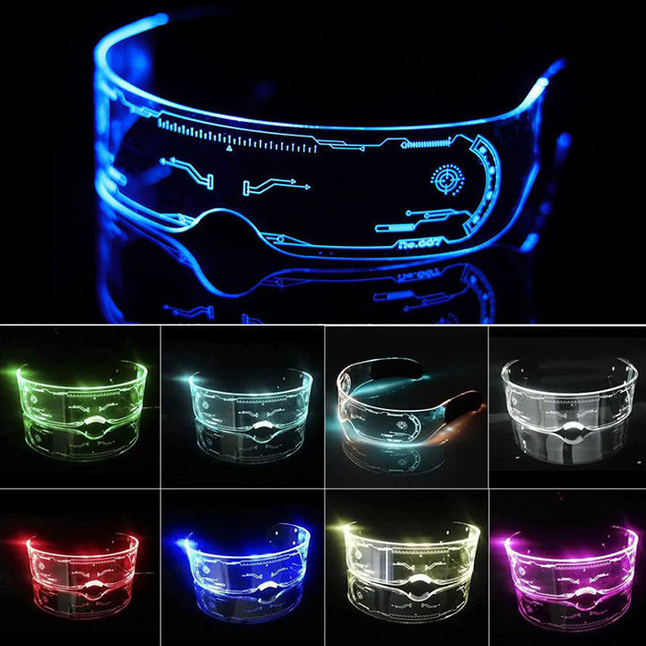 LED Light Up Glasses for Raves, Festivals & Parties