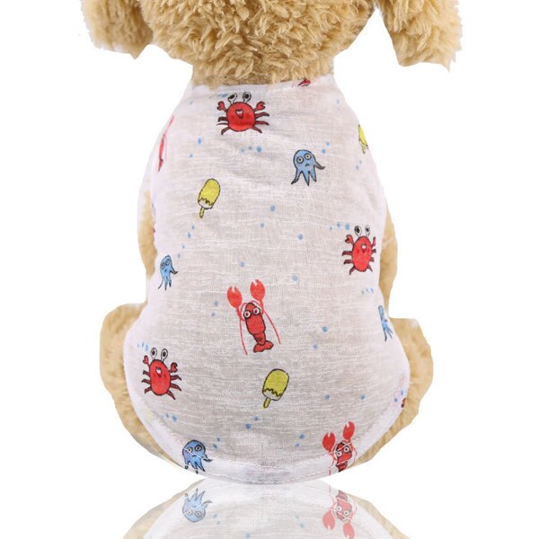 Small Dog Clothes: Lightweight Printed T-Shirts for Walks