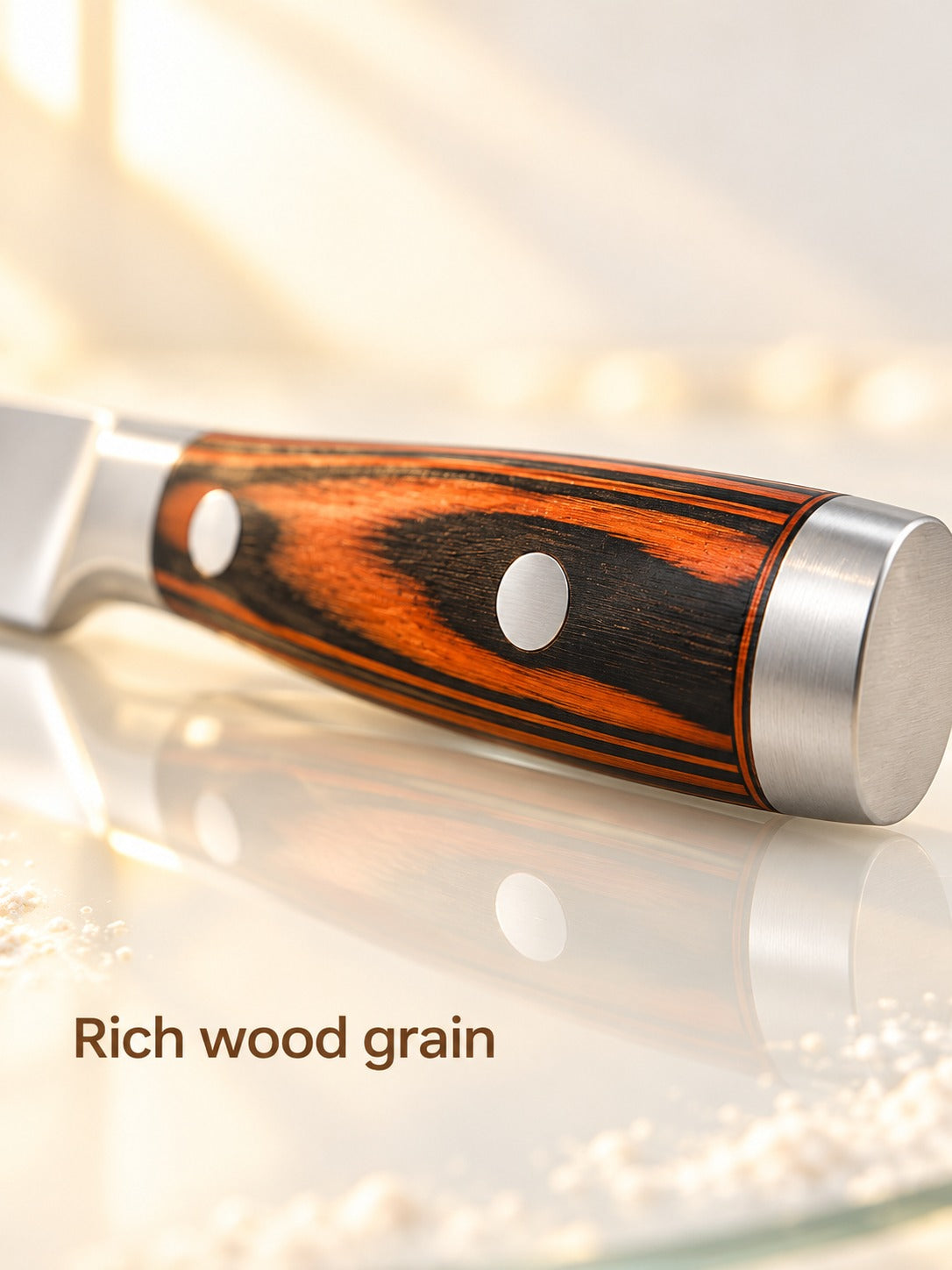 Cheese Knife Set 7 Piece Stainless Steel Wood Handle