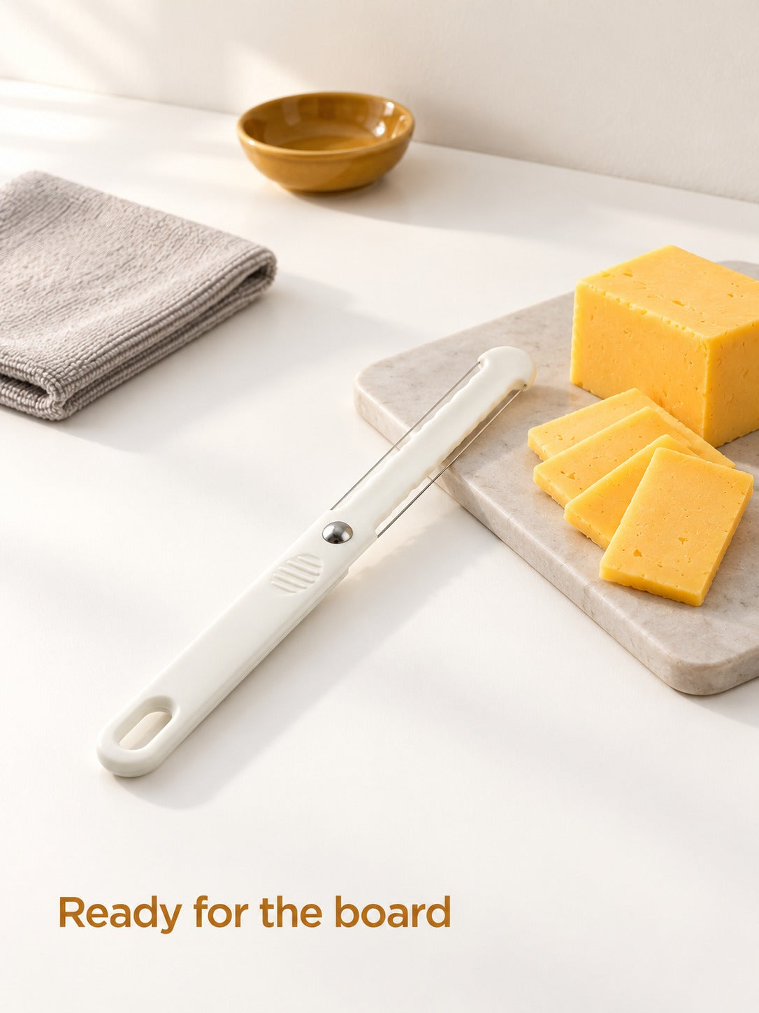 Cheese Slicer Wire Knife for Clean, Even Cheese Slices