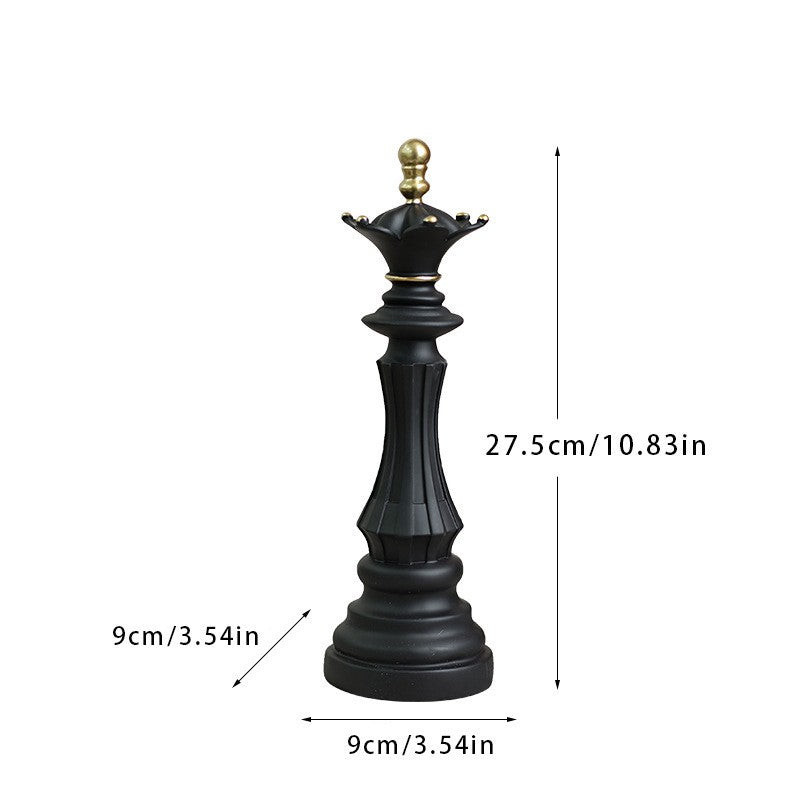 Chess Resin Ornaments for Elegant Luxury Shelf Decor