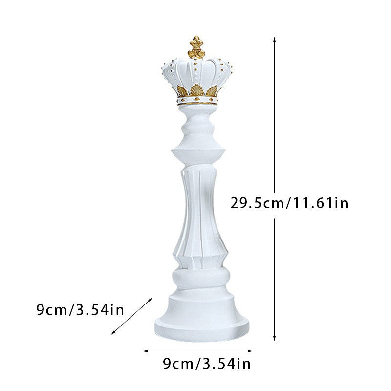 Chess Resin Ornaments for Elegant Luxury Shelf Decor